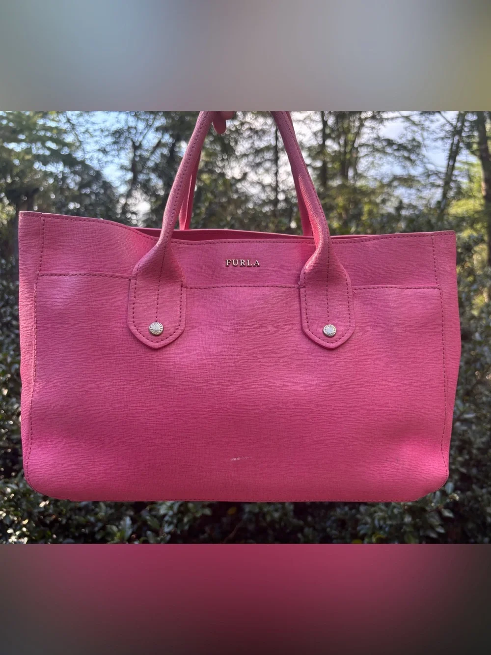 Furla Leather Crossbody Tote Bag